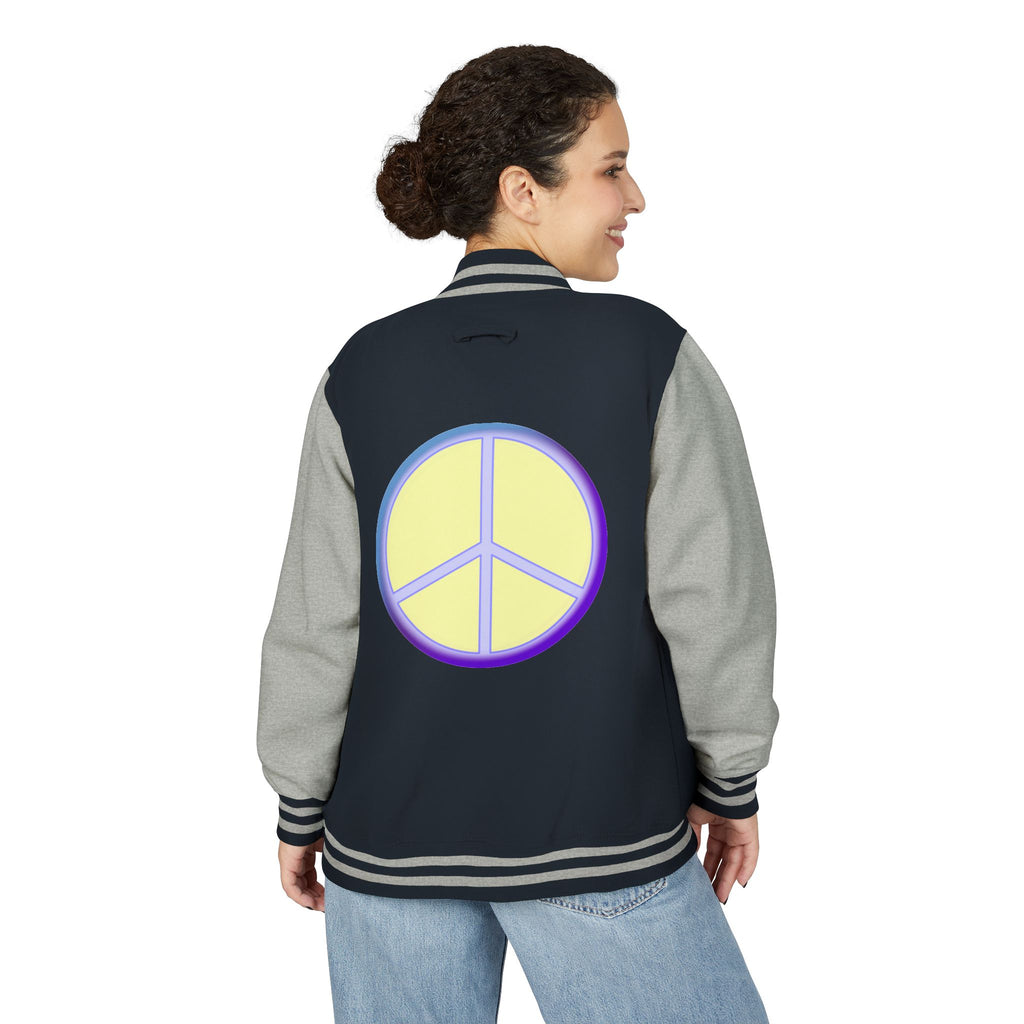 Letterman Jacket with Peace Design