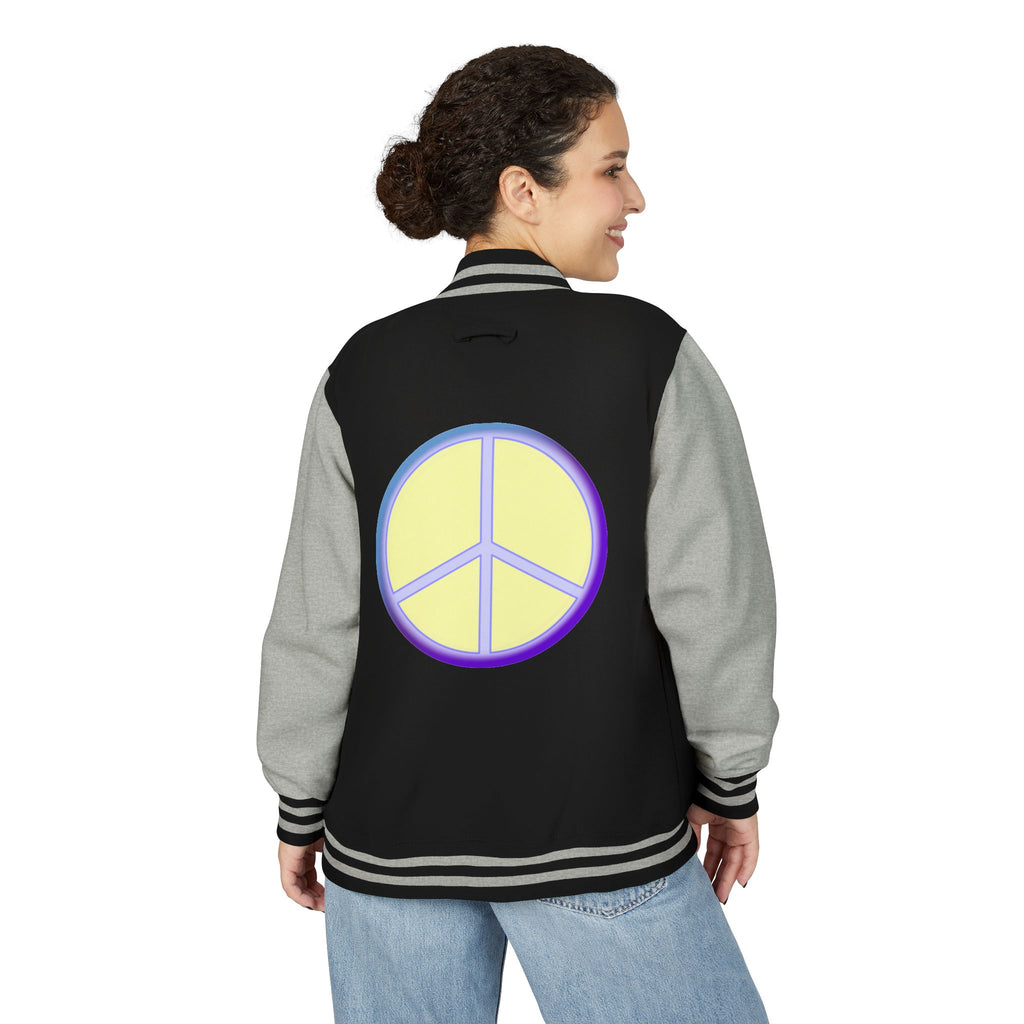 Letterman Jacket with Peace Design
