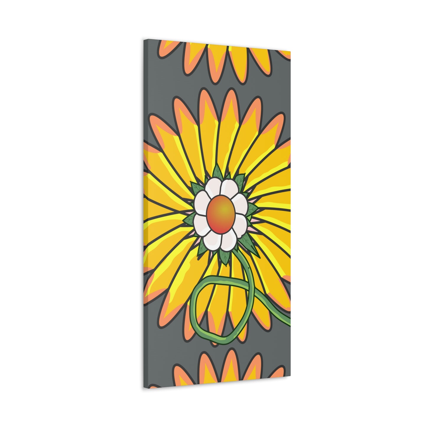 Cartoon Style Flower Abstract - Classic Canvas