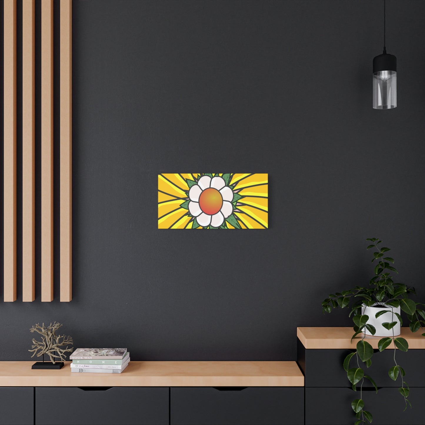 Cartoon Style Flower Abstract - Classic Canvas