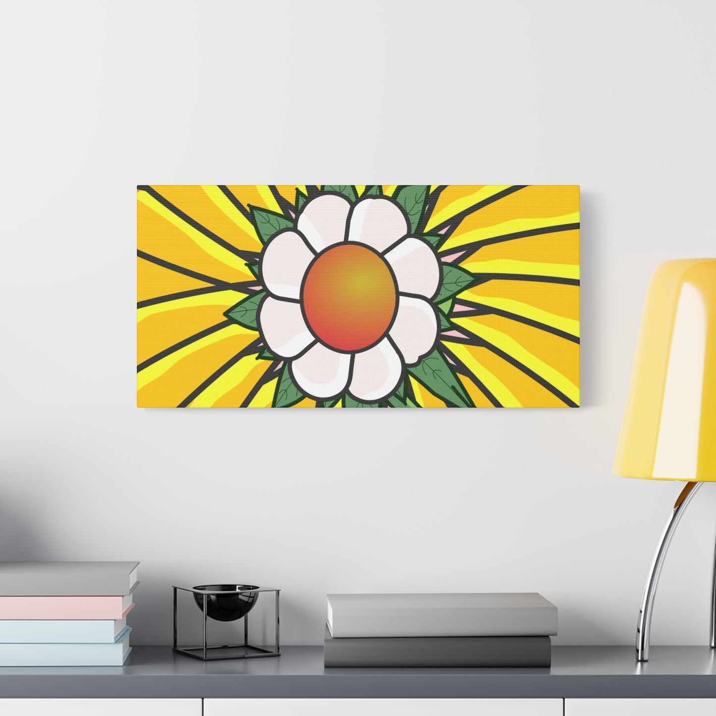 Cartoon Style Flower Abstract - Classic Canvas