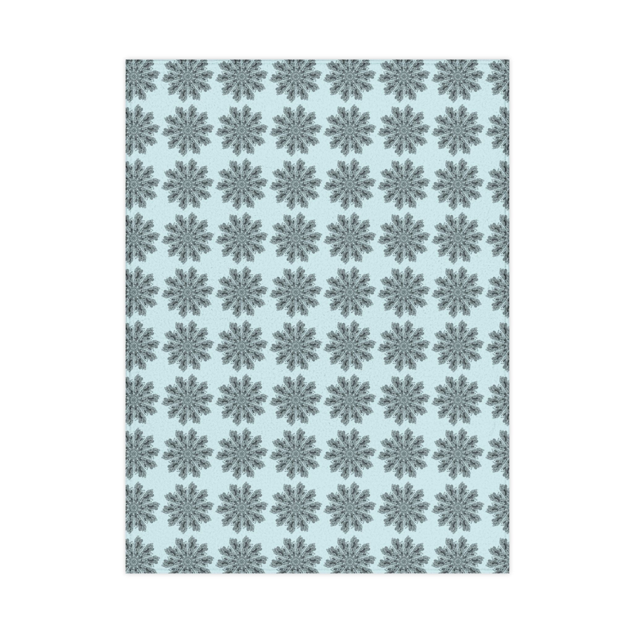 Blue Mandala Toddler Blanket -Soothing Nursery Throw