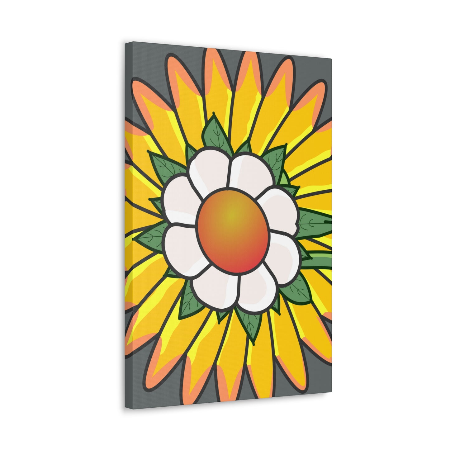 Cartoon Style Flower Abstract - Classic Canvas