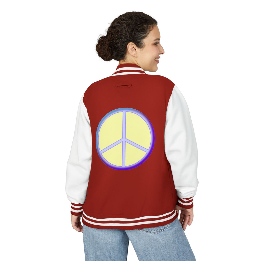 Letterman Jacket with Peace Design