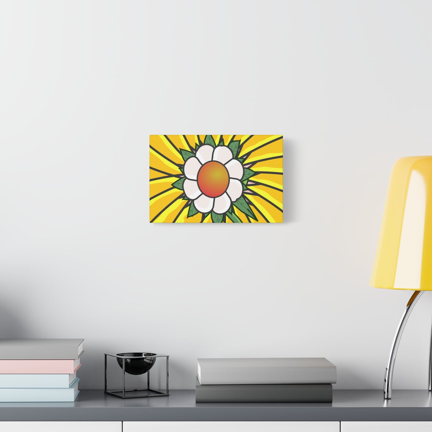 Cartoon Style Flower Abstract - Classic Canvas