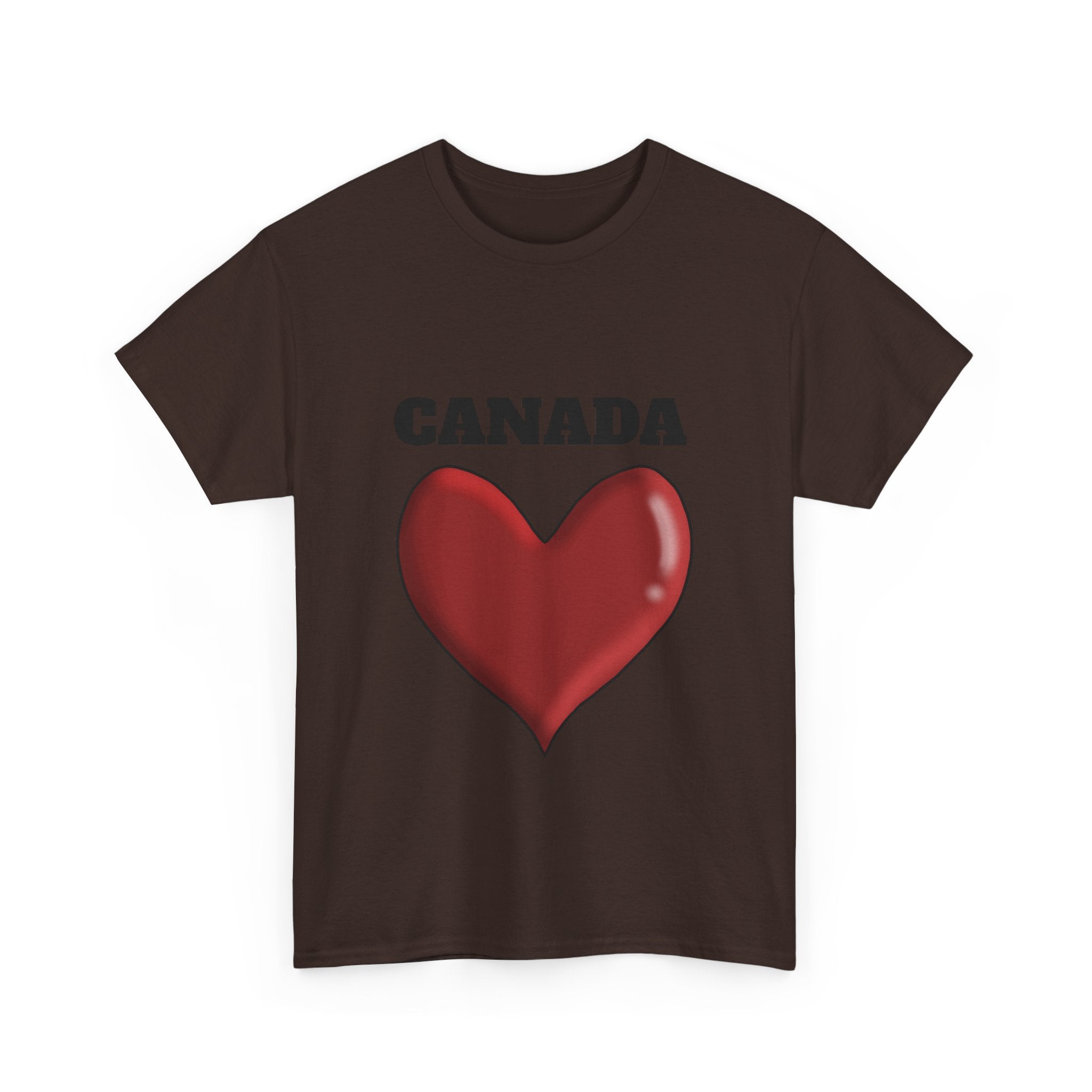 Unisex Heavy Cotton Tee - I Love Canada Graphic Tee