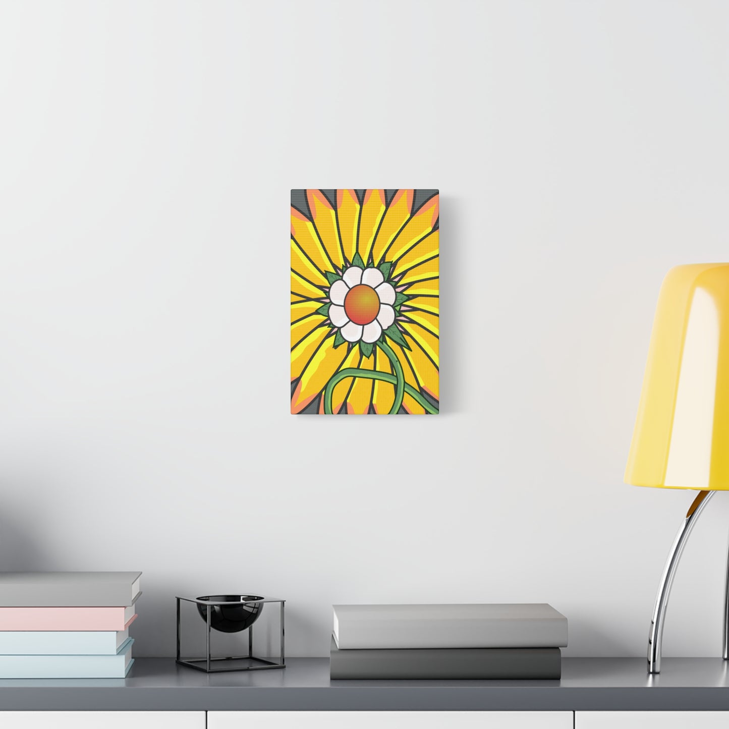 Cartoon Style Flower Abstract - Classic Canvas