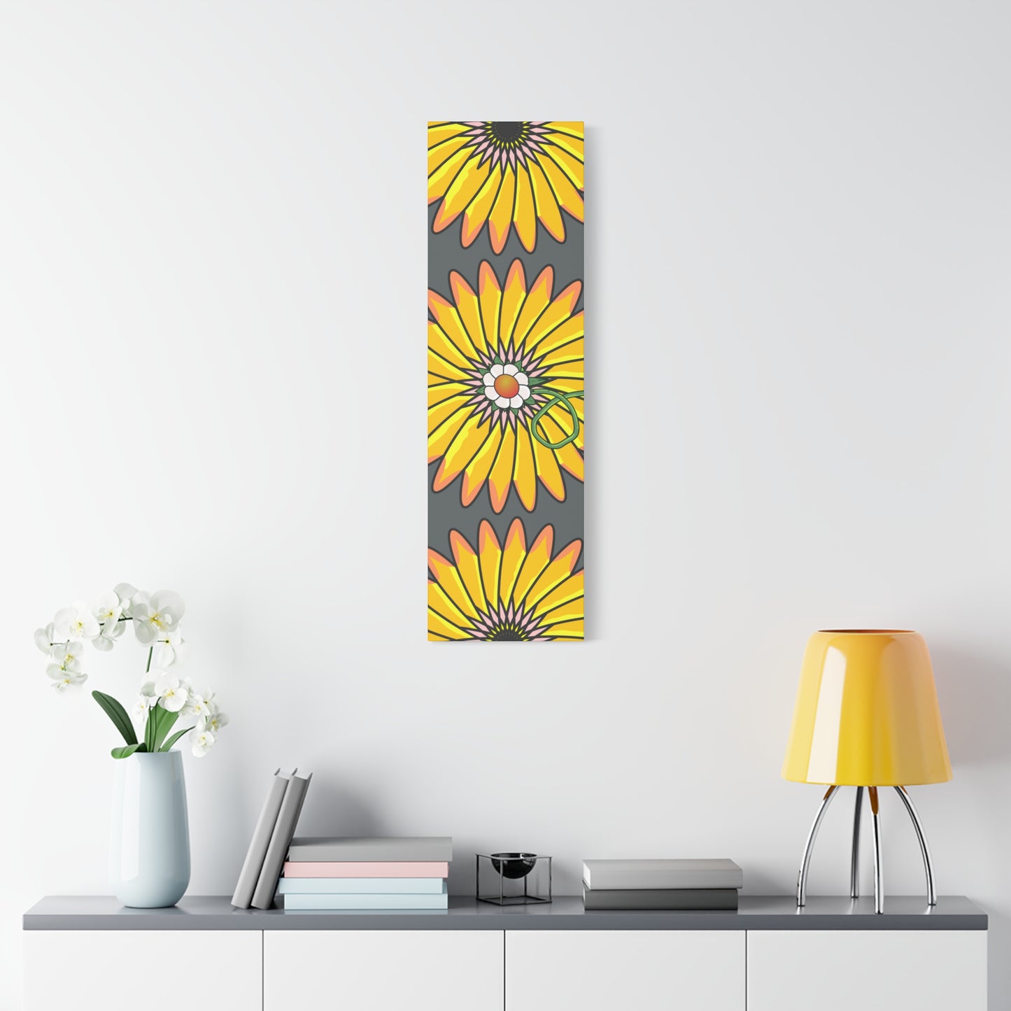 Cartoon Style Flower Abstract - Classic Canvas