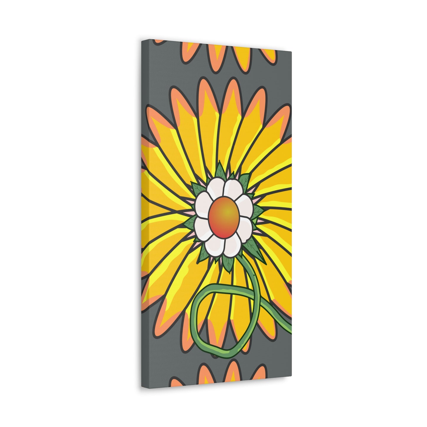 Cartoon Style Flower Abstract - Classic Canvas