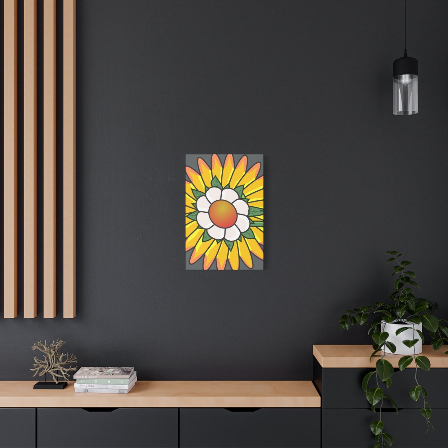 Cartoon Style Flower Abstract - Classic Canvas