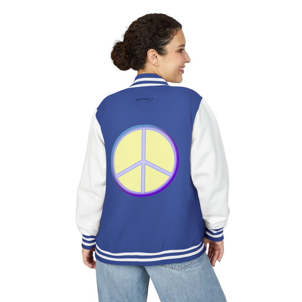 Letterman Jacket with Peace Design