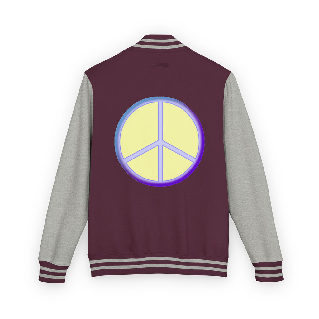 Letterman Jacket with Peace Design