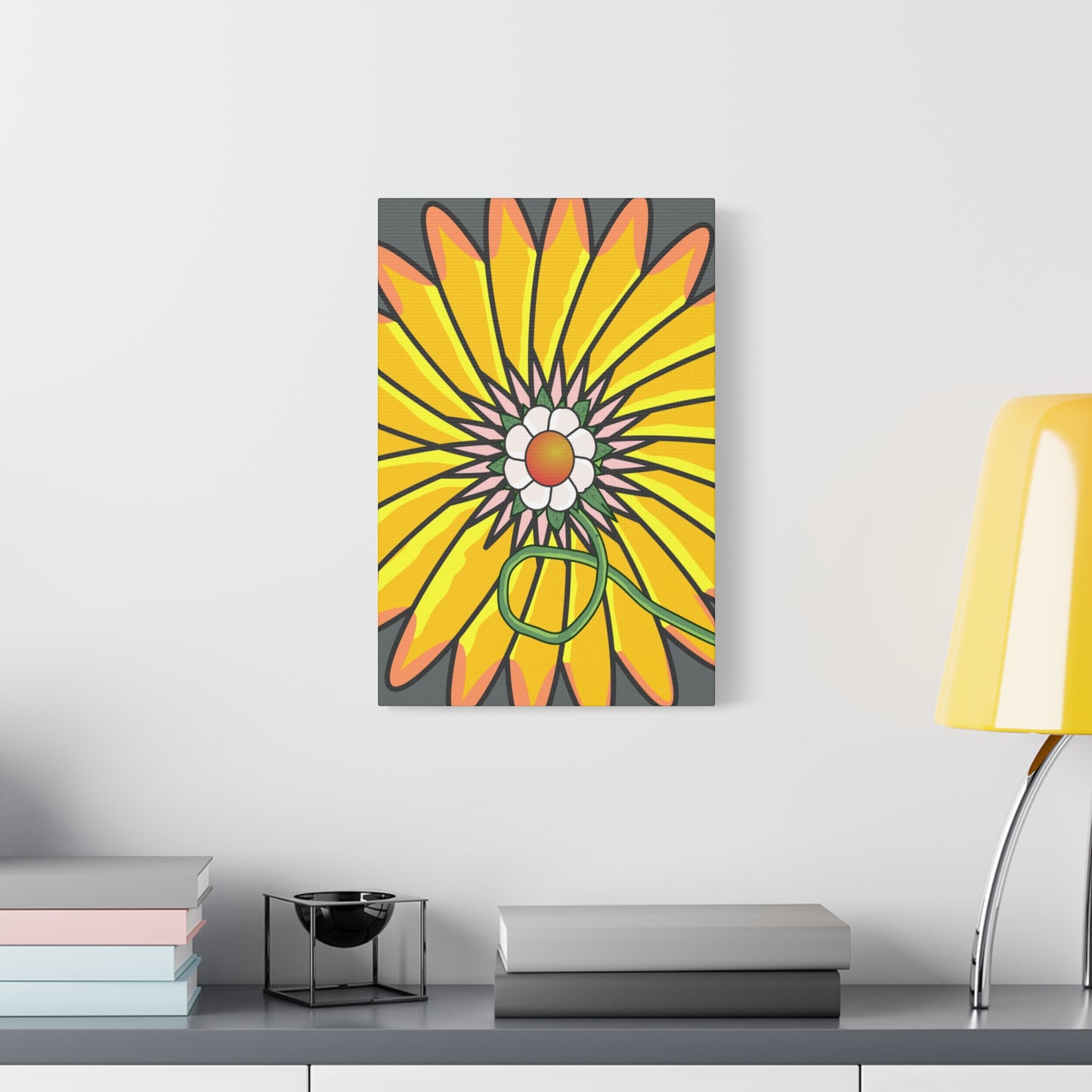 Cartoon Style Flower Abstract - Classic Canvas