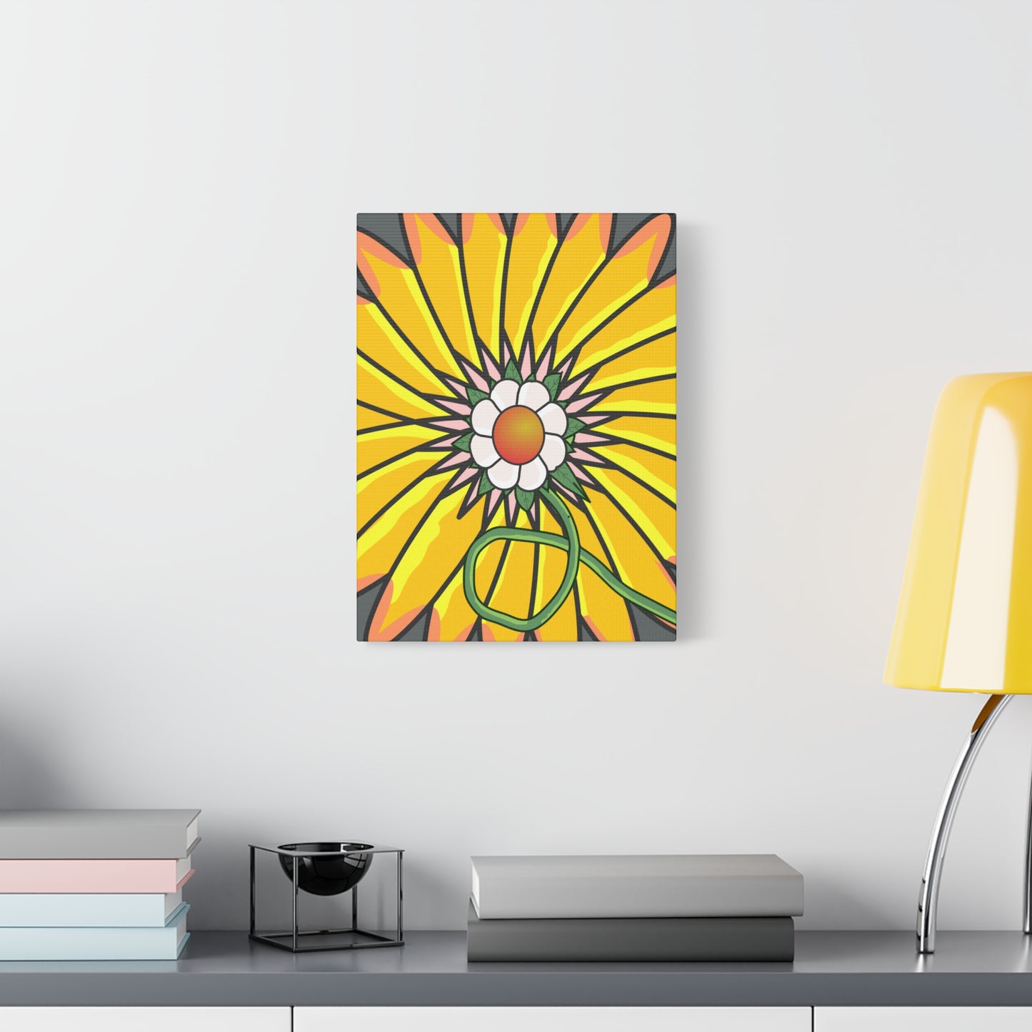 Cartoon Style Flower Abstract - Classic Canvas