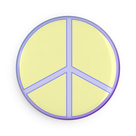 Peace Button Magnet, Round (1 & 10 pcs)