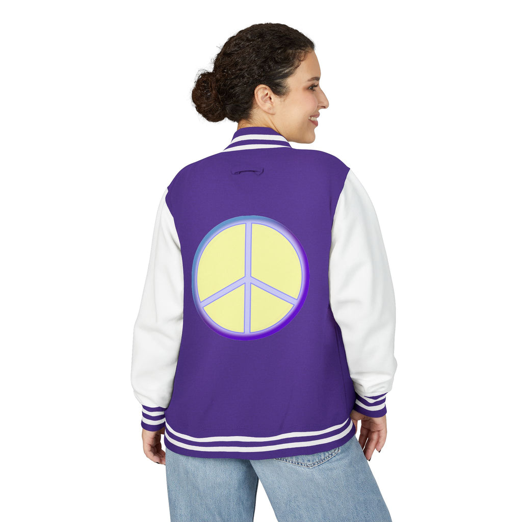 Letterman Jacket with Peace Design