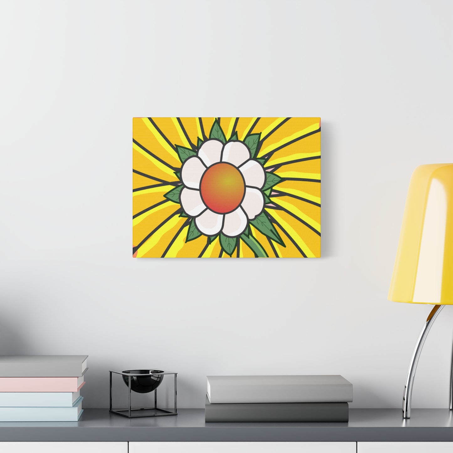 Cartoon Style Flower Abstract - Classic Canvas