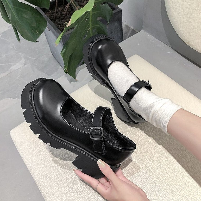 Shoes Women heels mary janes platform Lolita shoes on heels Pumps Women's Japanese Style Vintage Girls High Heel shoes for women