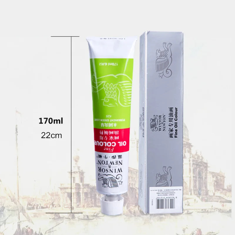 Windsor Newton 170ml single oil paint painter special aluminum tubular oil paint paint for beginners art painting supplies