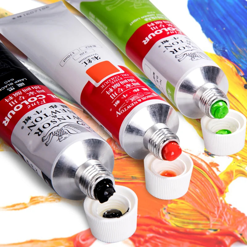 Windsor Newton 170ml single oil paint painter special aluminum tubular oil paint paint for beginners art painting supplies