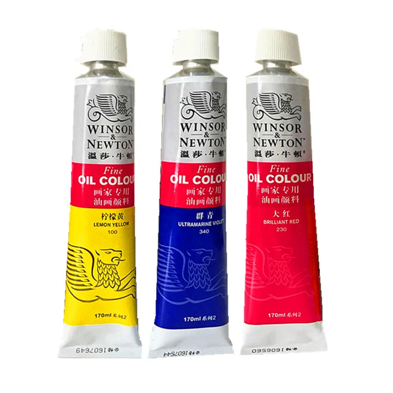 Windsor Newton 170ml single oil paint painter special aluminum tubular oil paint paint for beginners art painting supplies