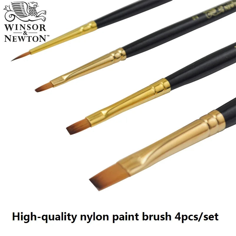 WINSOR&NEWTON Painter professional Paint brushes  gouache oil  Acrylic brush 4pcs/set or 6pcs/set