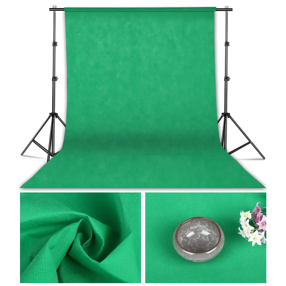 Photography Studio Background - 1.6Mx2M/3M/4M Non-woven Green Screen Chromakey