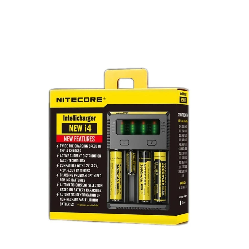 Nitecore D4 D2 I4 I2 Digicharger LCD Intelligent Circuitry Global Battery Charger 18650