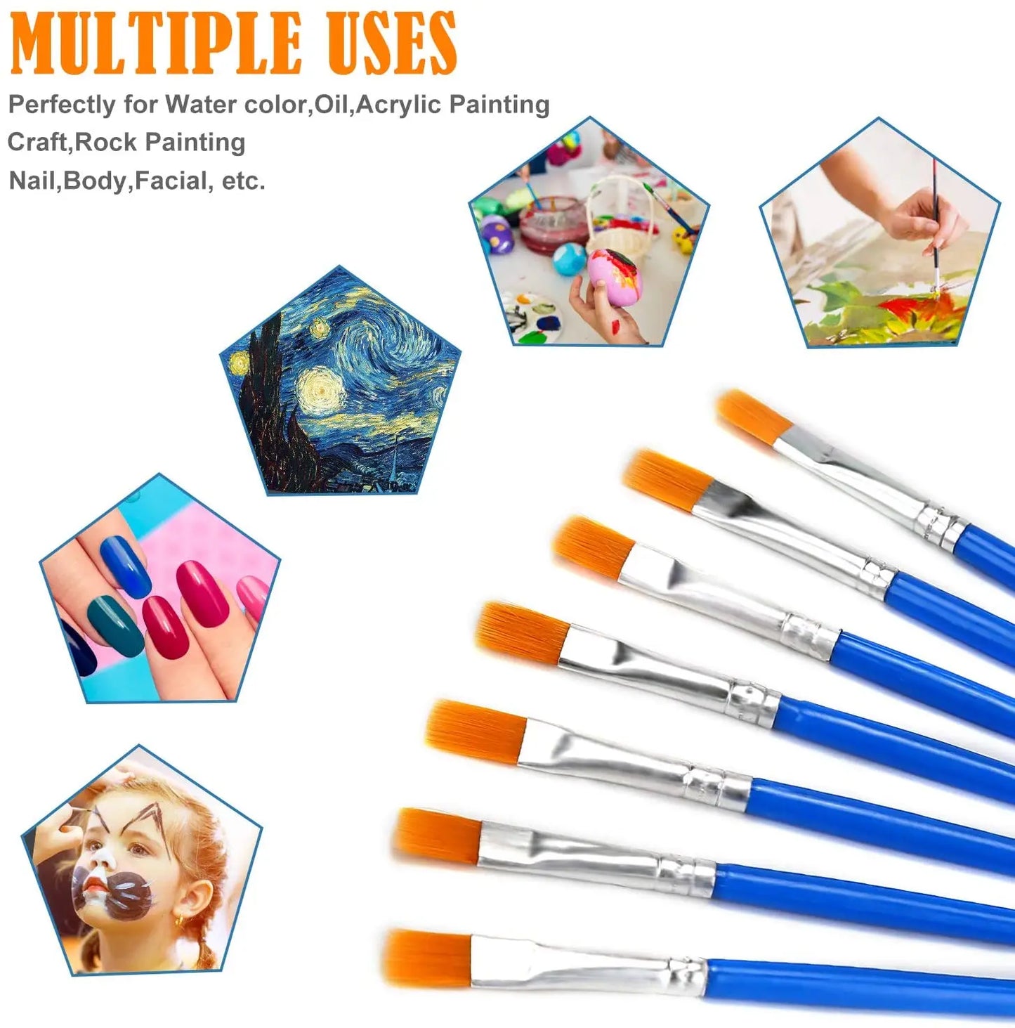 Paint Brushes For Children Drawing Art Kids, Acrylic Watercolor Brush Pen School Painting Practice Brush Art Suppliers