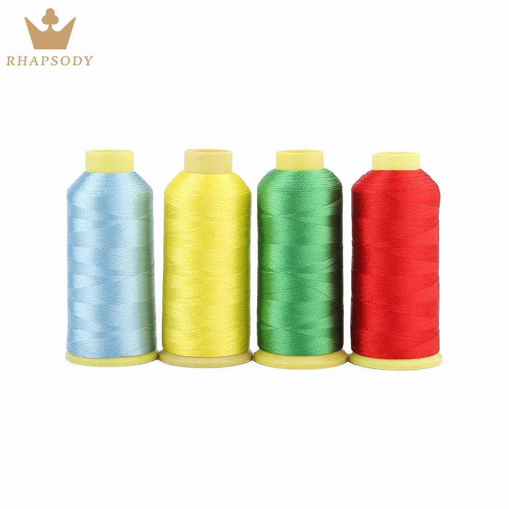 40WT 120D/2 5000m Polyester Embroidery Thread - Varied Colors, Good Quality for Brother/Singer Household Sewing Machines