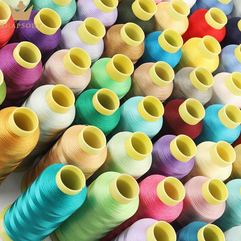 40WT 120D/2 5000m Polyester Embroidery Thread - Varied Colors, Good Quality for Brother/Singer Household Sewing Machines