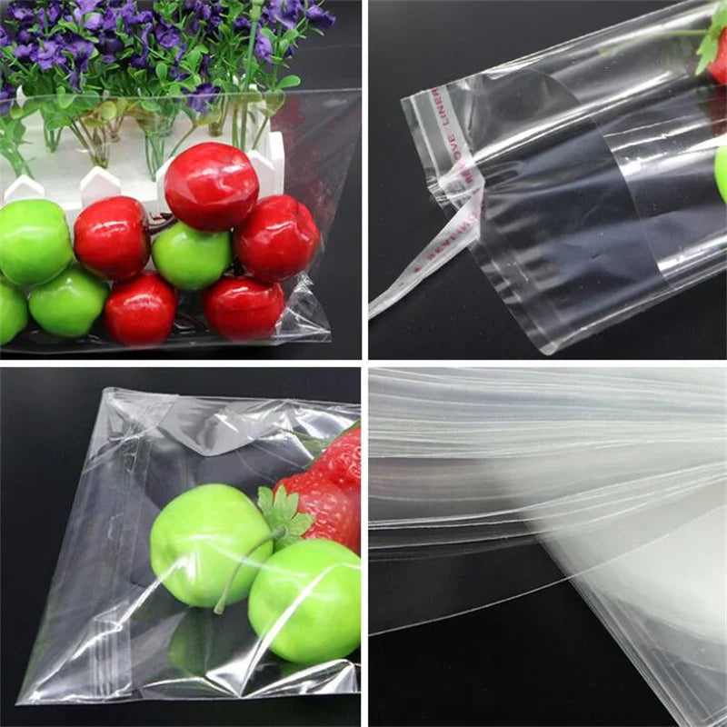 1000 Transparent Self-Adhesive OPP Plastic Bags - Gift, Jewelry, Biscuit, Candy, Glass Paper Bags