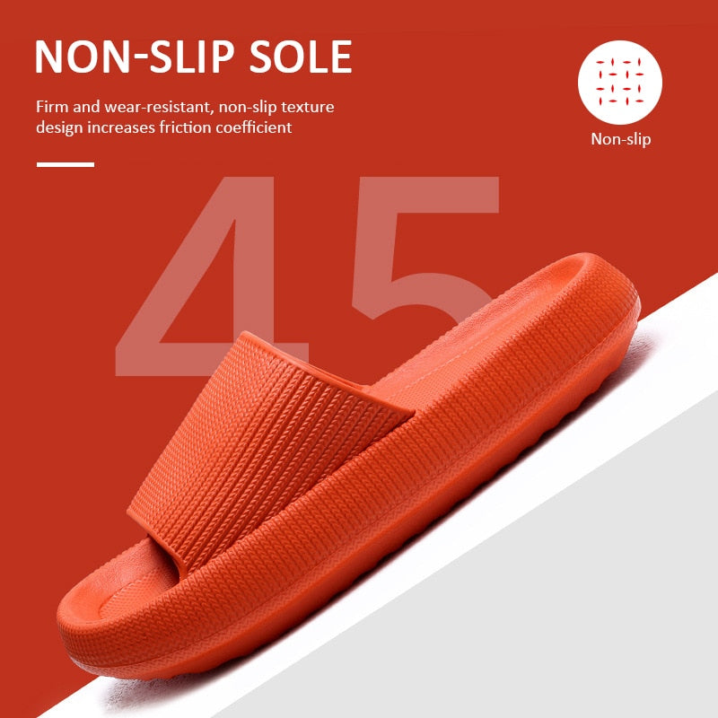 Thick Platform Bathroom Home Slippers Women Fashion Soft Sole EVA Indoor Slides Woman Sandals 2023 Summer Non-slip Flip Flops