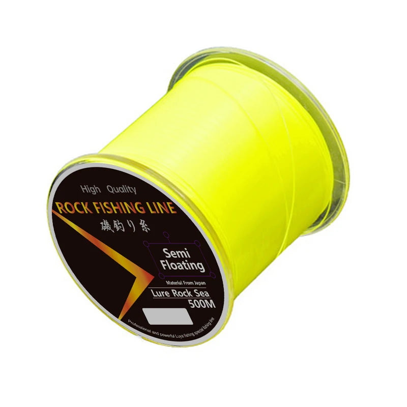 500m High-Quality Wear-Resistant Nylon Fishing Line - Semi-Floating, Resistance Equipment for Lure Sea Fishing