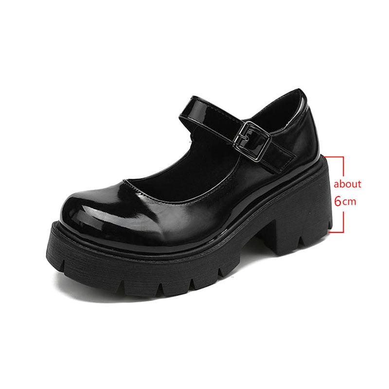 Shoes Women heels mary janes platform Lolita shoes on heels Pumps Women's Japanese Style Vintage Girls High Heel shoes for women