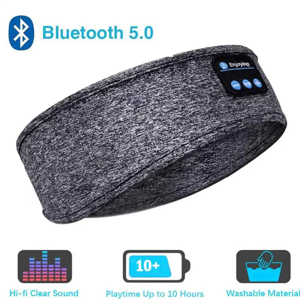 Wireless Bluetooth Music Headband Running Sport Elastic Sweatband Headbands Sleeping Headwear Headphone Speaker Headset