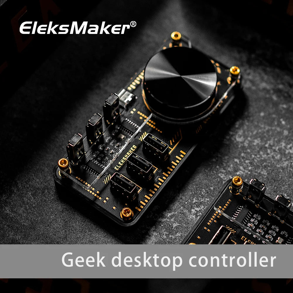 EleksMaker｜USB switch, independent control, button switch, retro gold plating, table setting, sense of ceremony