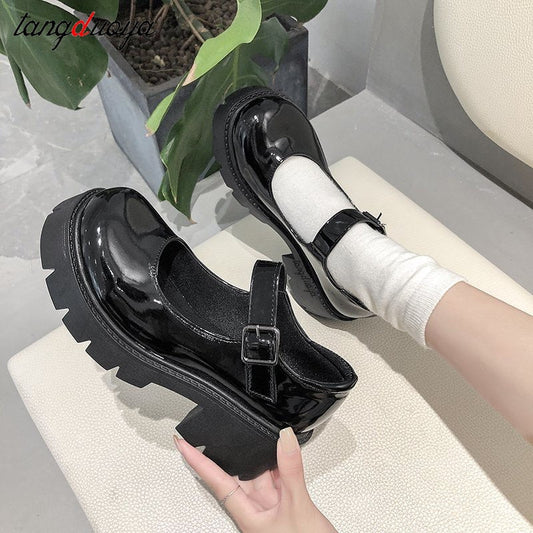 Shoes Women heels mary janes platform Lolita shoes on heels Pumps Women's Japanese Style Vintage Girls High Heel shoes for women